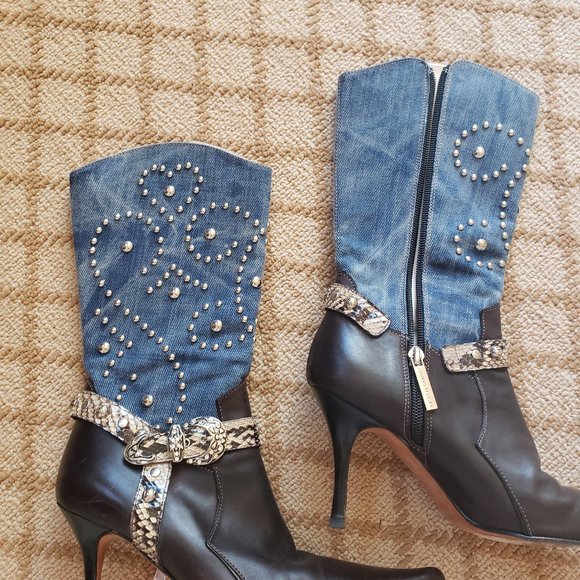 Luciano Padovanbrowndanimcowboyboots7 gen leather